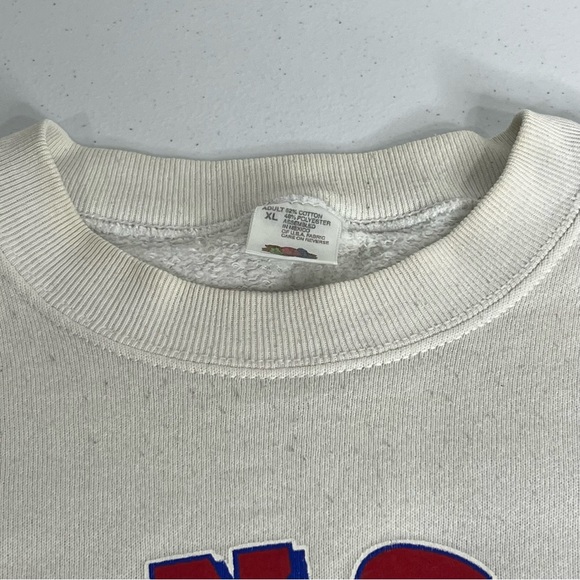 Vtg University of Kansas Jayhawks KU Crewneck Pullover Sweatshirt XL - Picture 7 of 12